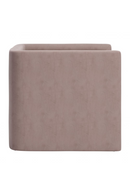 Taupe Velvet Angular Lounge Chair | OROA Modern Trippel | Oroatrade.com