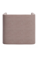 Taupe Velvet Angular Lounge Chair | OROA Modern Trippel | Oroatrade.com