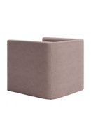 Taupe Velvet Angular Lounge Chair | OROA Modern Trippel | Oroatrade.com