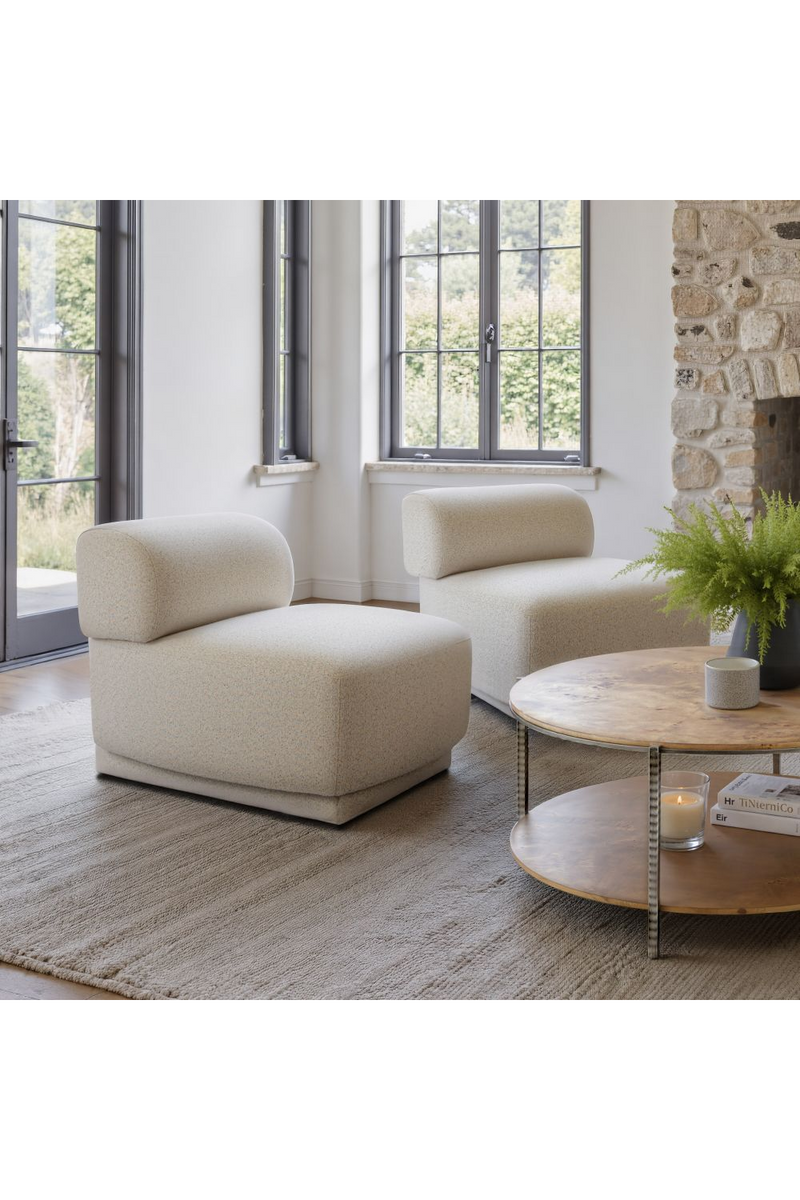 Beige Minimalist Accent Chair | OROA Modern Anese | Oroatrade.com