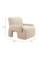Beige Contemporary Accent Chair | OROA Modern Rura | Oroatrade.com