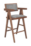 Rubberwood Framed Bar Stools (2) | OROA Modern Delhi | Oroatrade.com