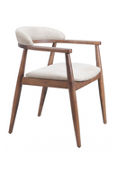 Wood Framed Beige Dining Chair | OROA Modern Goka | Oroatrade.com