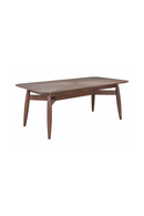 Brown Rubberwood Dining Table | OROA Modern Silea | Oroatrade.com
