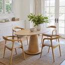 Oval Rubberwood Dining Table | OROA Modern Disque | Oroatrade.com
