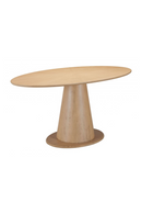 Oval Rubberwood Dining Table | OROA Modern Disque | Oroatrade.com