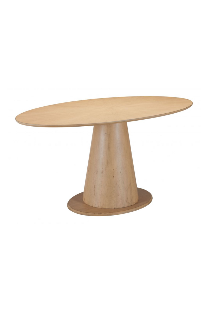 Oval Rubberwood Dining Table | OROA Modern Disque | Oroatrade.com