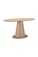 Oval Rubberwood Dining Table | OROA Modern Disque | Oroatrade.com