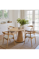 Oval Rubberwood Dining Table | OROA Modern Disque | Oroatrade.com