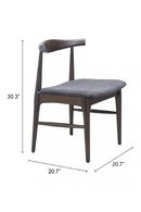 Dark Wooden Dining Chairs (2) | OROA Modern Tuzka | Oroatrade.com