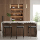 Dark Wooden Bar Stools (2) | OROA Modern Tuzka | Oroatrade.com