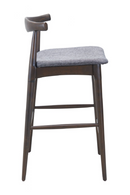 Dark Wooden Bar Stools (2) | OROA Modern Tuzka | Oroatrade.com