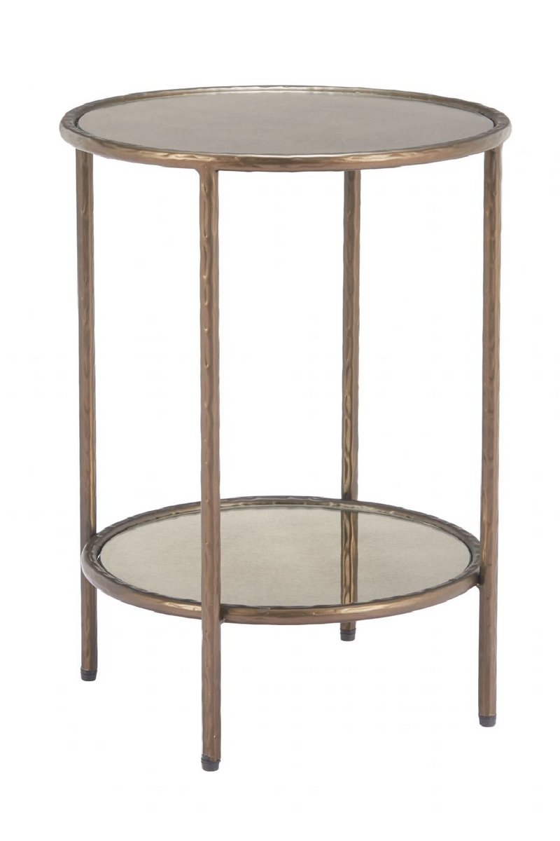 Round Mirror Glass Side Table | OROA Modern Anelli | Oroatrade.com