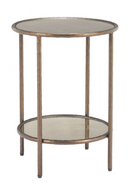 Round Mirror Glass Side Table | OROA Modern Anelli | Oroatrade.com