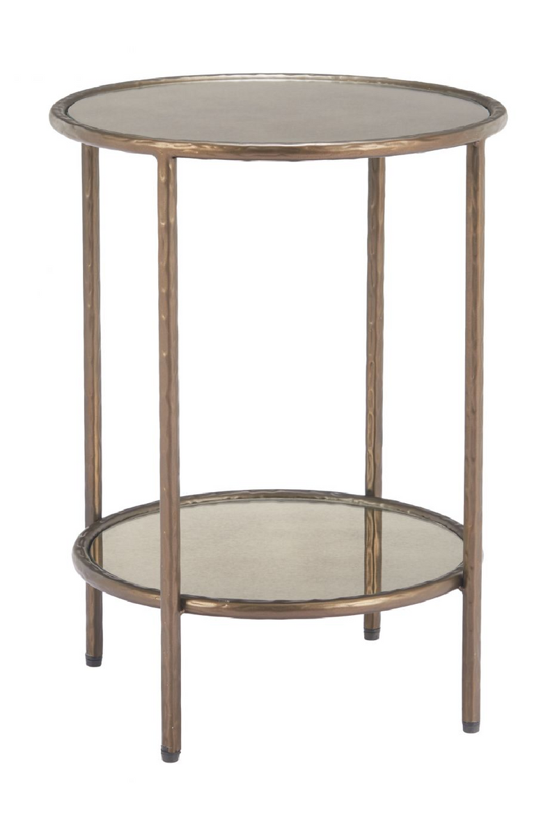 Round Mirror Glass Side Table | OROA Modern Anelli | Oroatrade.com