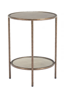 Round Mirror Glass Side Table | OROA Modern Anelli | Oroatrade.com