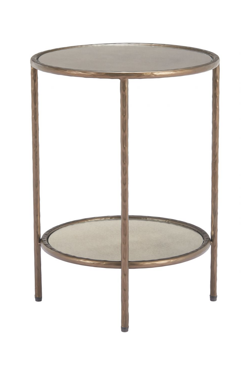 Round Mirror Glass Side Table | OROA Modern Anelli | Oroatrade.com