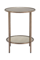 Round Mirror Glass Side Table | OROA Modern Anelli | Oroatrade.com