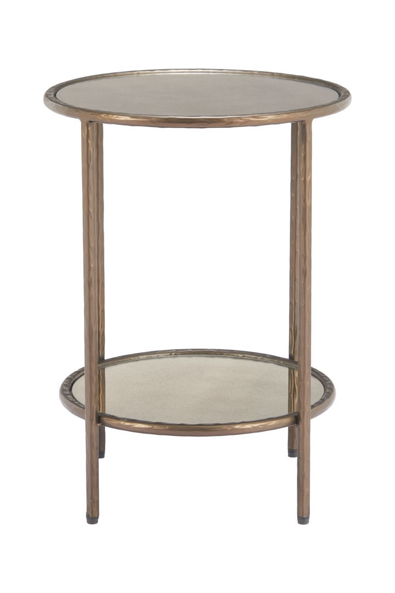Round Mirror Glass Side Table | OROA Modern Anelli | Oroatrade.com