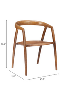 Elm Wood Dining Chairs (2) | OROA Modern Ziran | Oroatrade.com