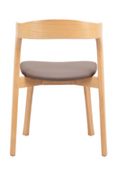 Brown Leather Seat Dining Chairs (2) | OROA Modern Pioro } Oroatrade.com