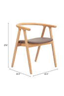 Whitewashed Elm Dining Chairs (2) | OROA Modern Peker