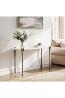 Rectangular White Marble Console Table | OROA Modern Rench | Oroatrade.com