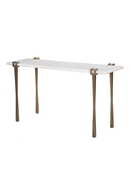 Rectangular White Marble Console Table | OROA Modern Rench | Oroatrade.com