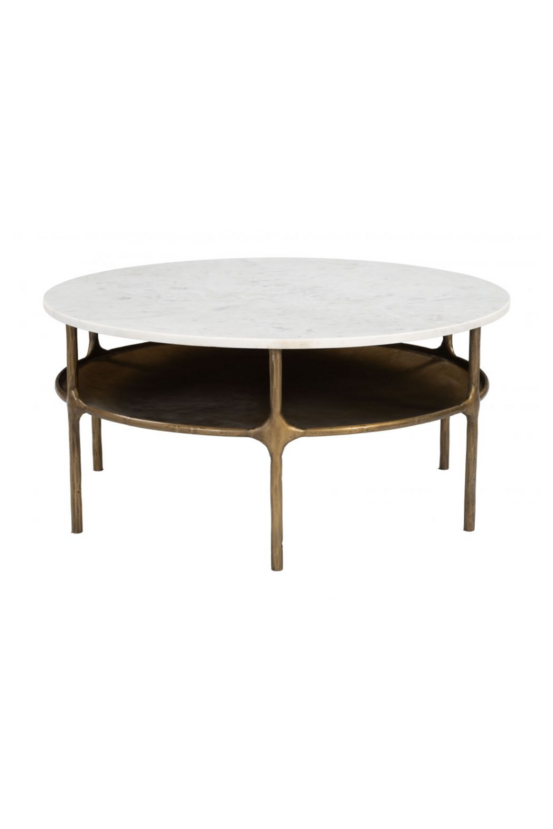 Brass Framed Marble Coffee Table | OROA Modern Bild | Oroatrade.com