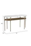 Oval White Marble Console Table | OROA Modern Bild | Oroatrade.com
