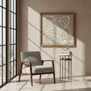 Brass Framed Marble Side Table | OROA Modern Bild