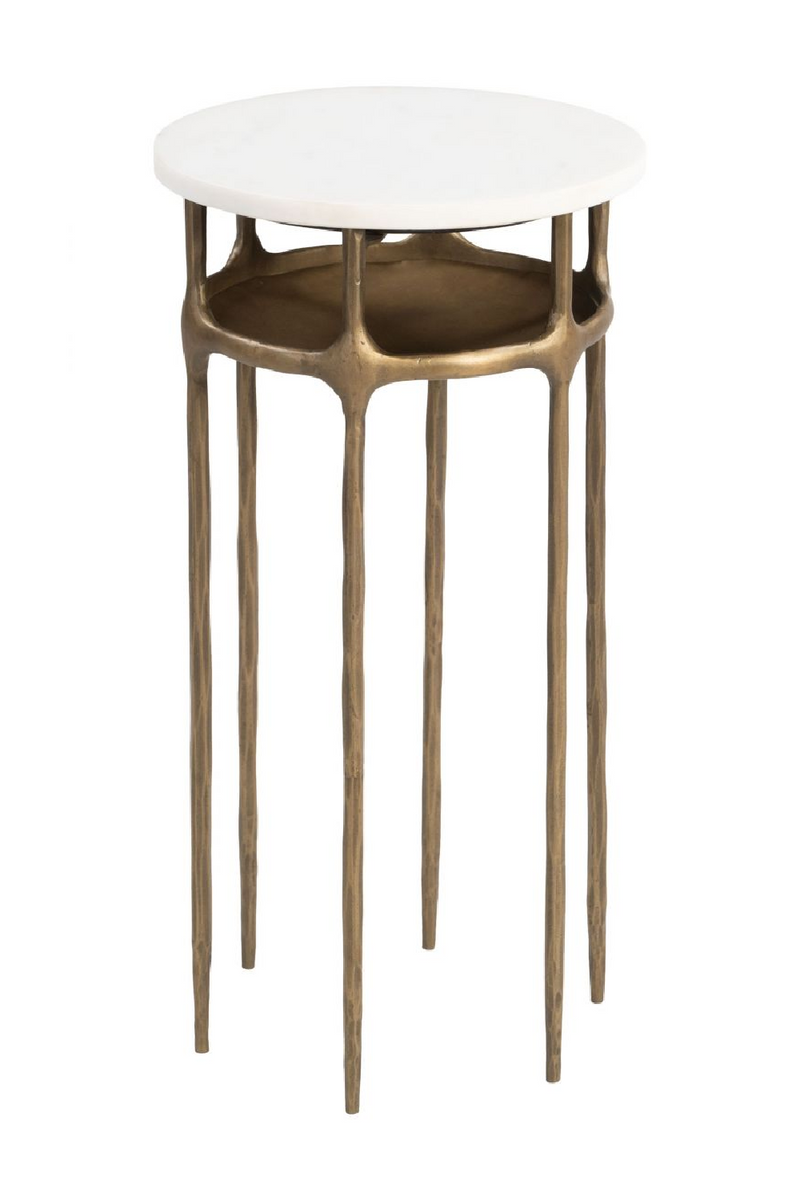 Brass Framed Marble Side Table | OROA Modern Bild | Oroatrade.com