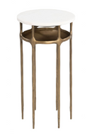 Brass Framed Marble Side Table | OROA Modern Bild | Oroatrade.com