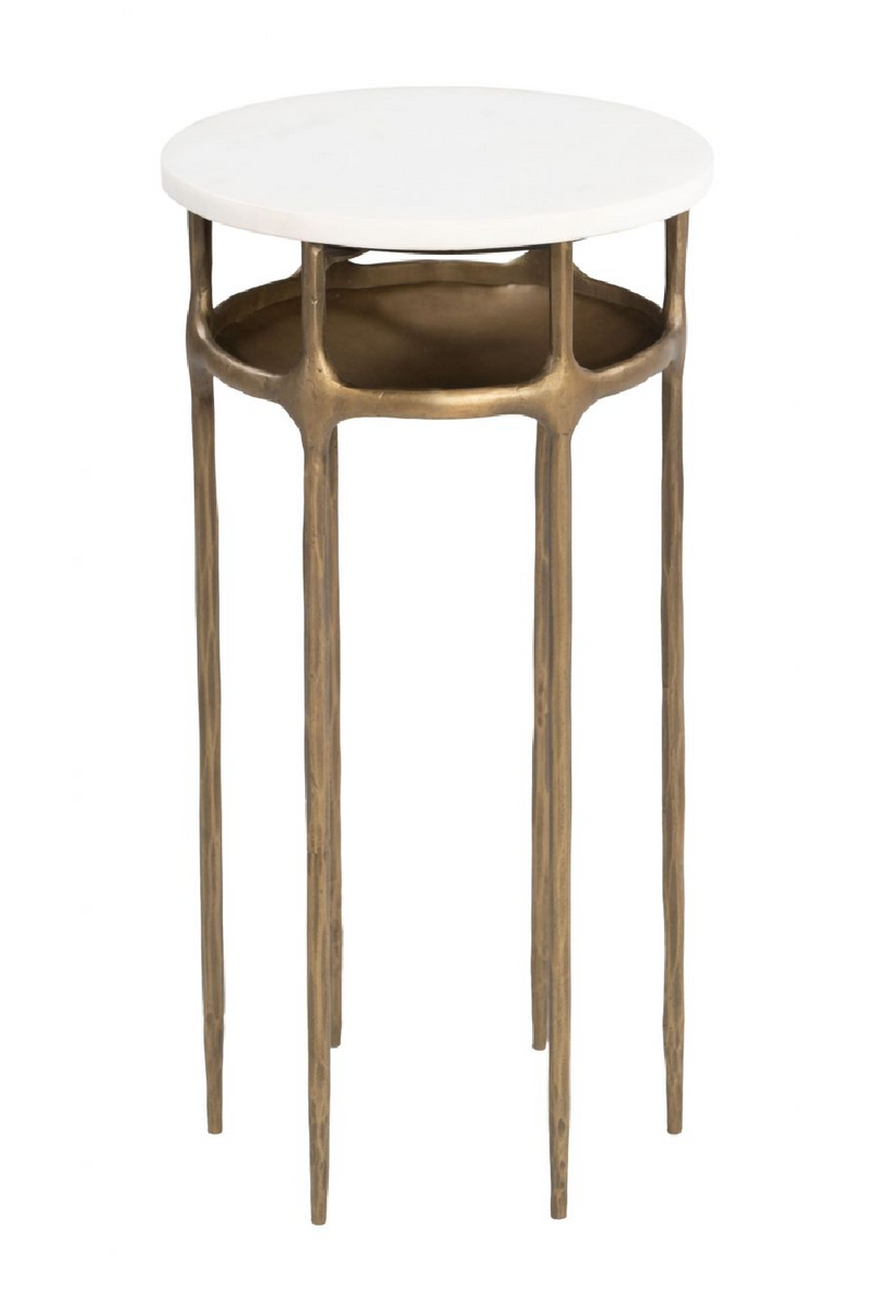 Brass Framed Marble Side Table | OROA Modern Bild | Oroatrade.com