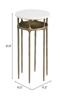 Brass Framed Marble Side Table | OROA Modern Bild | Oroatrade.com