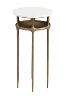 Brass Framed Marble Side Table | OROA Modern Bild | Oroatrade.com