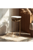 Brass Framed Marble Side Table | OROA Modern Bild | Oroatrade.com