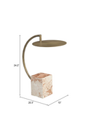 Curved Brass Side Table | OROA Modern Voler | Oroatrade.com