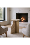 Organic-Shaped Marble Side Table | OROA Modern Surya | Oroatrade.com