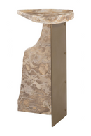 Organic-Shaped Marble Side Table | OROA Modern Surya | Oroatrade.com