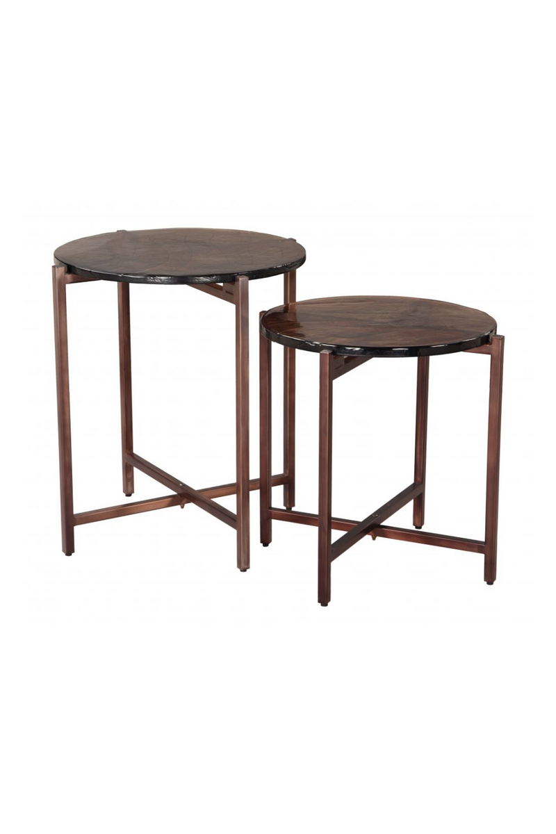 Black Cast Glass Coffee Tabled (2) | OROA Modern Gema | Oroatrade.com