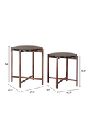 Black Cast Glass Coffee Tabled (2) | OROA Modern Gema | Oroatrade.com