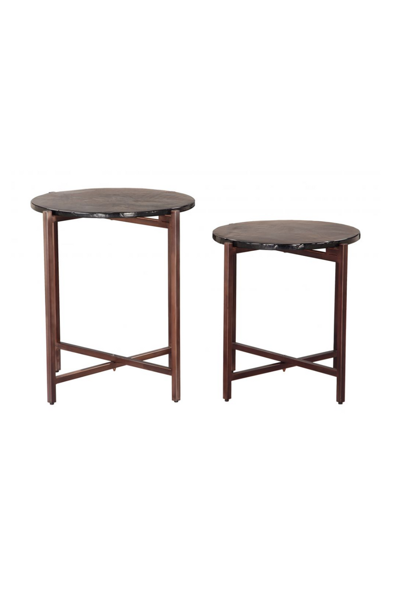 Black Cast Glass Coffee Tabled (2) | OROA Modern Gema | Oroatrade.com