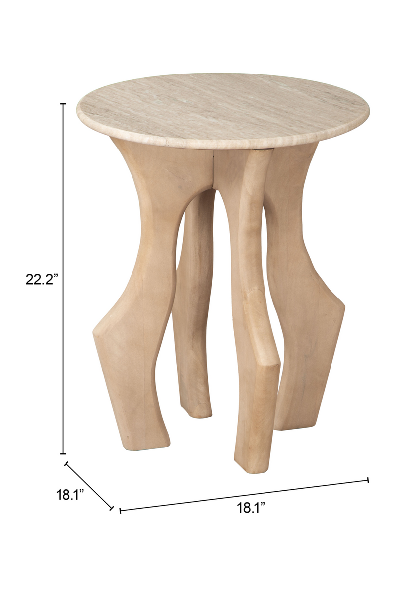 Natural Marble Side Table | OROA Modern Eda | Oroatrade.com