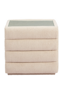 Beige Shearling 2-Drawer Nightstand | OROA Modern Soffice | Oroatrade.com