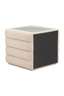 Beige Shearling 2-Drawer Nightstand | OROA Modern Soffice | Oroatrade.com