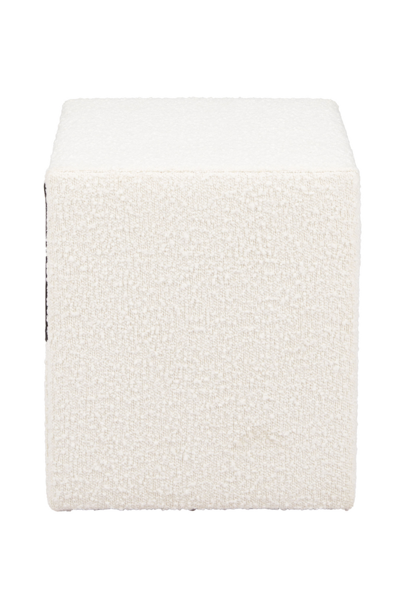 White Fabric 1-Drawer Nightstand | OROA Modern Barris | Oroatrade.com