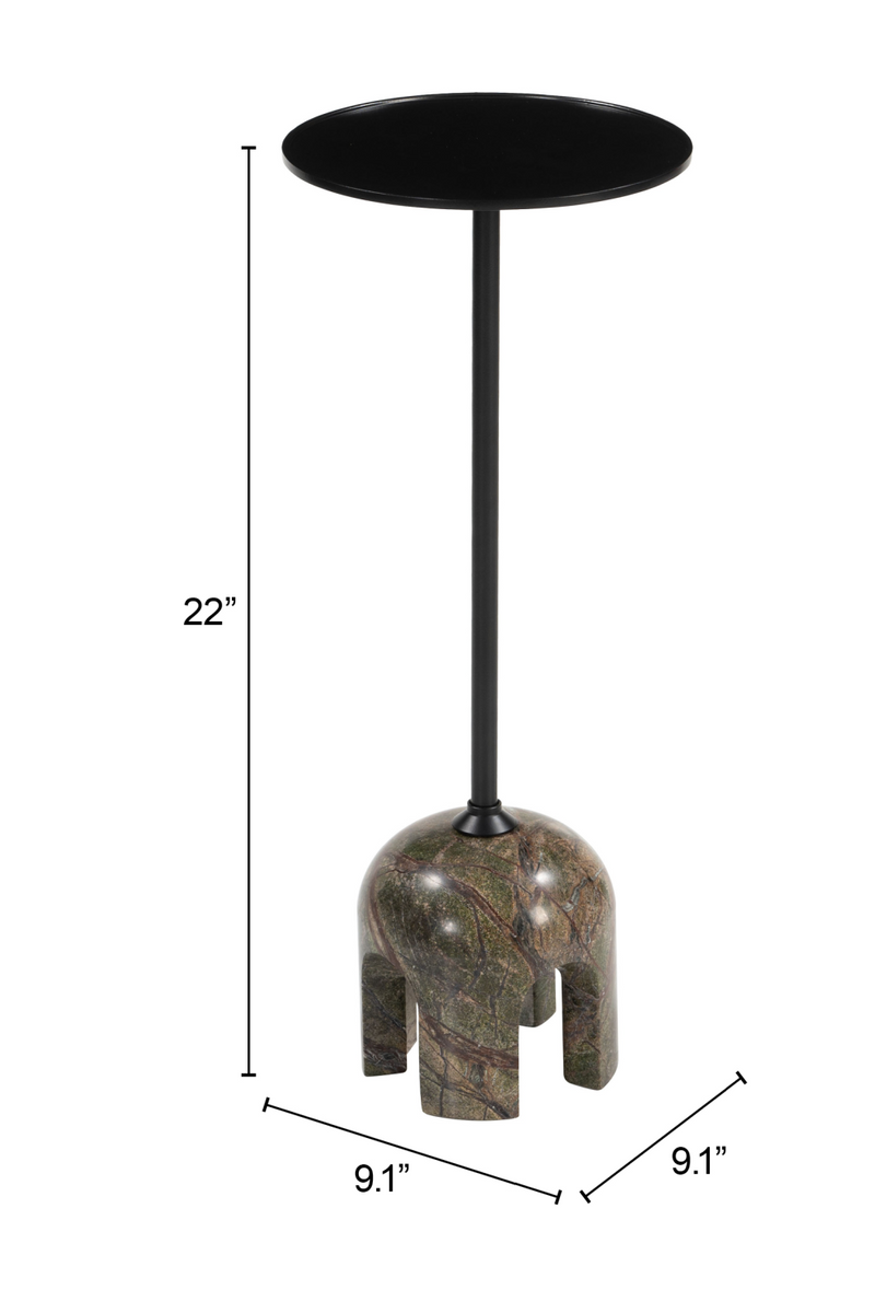 Black Iron Side Table | OROA Modern Kask | Oroatrade.com