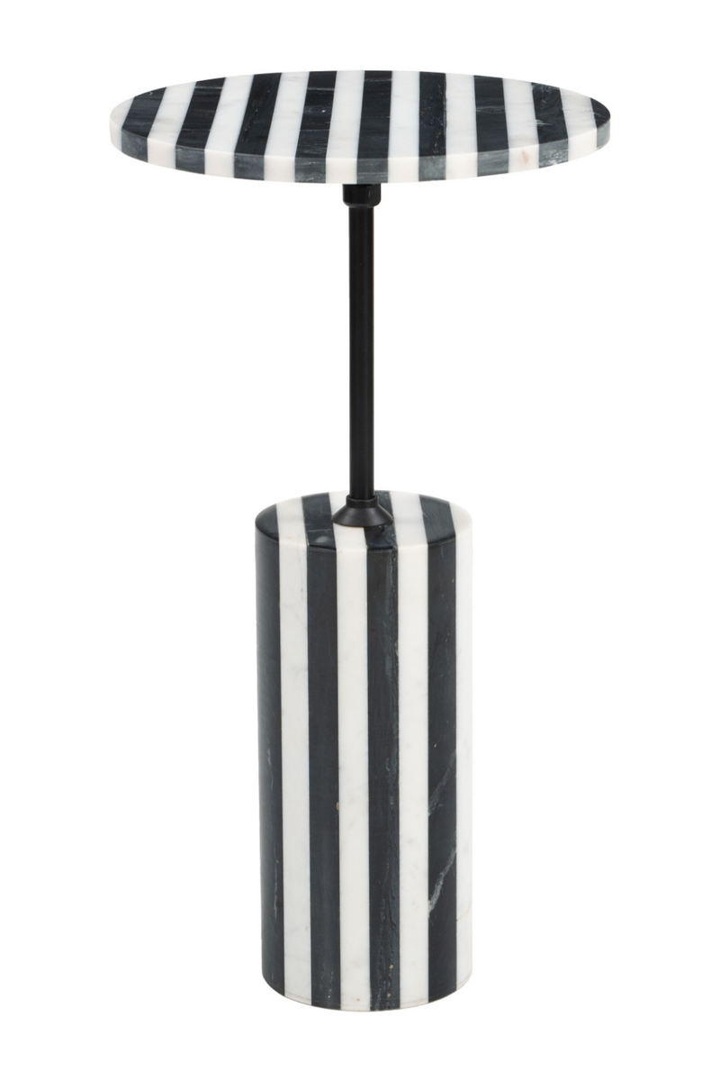 Stripes Marble Side Table | OROA Modern Regles | Oroatrade.com