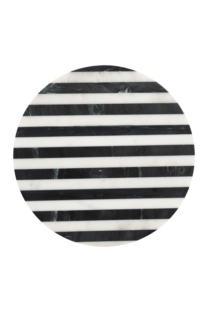 Stripes Marble Side Table | OROA Modern Regles | Oroatrade.com